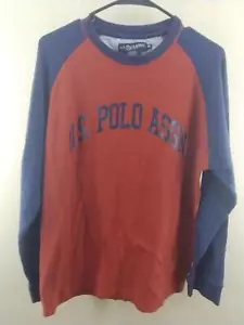 U.S. Polo Assn. Mens Orange & Blue Sweater Size XL FREE SHIPPING - Picture 1 of 3