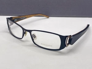 Boucheron Brille Damen Schwarz Strass Holz Bügel Vollrand BEO 140.03 NP: 660€ - Picture 1 of 12