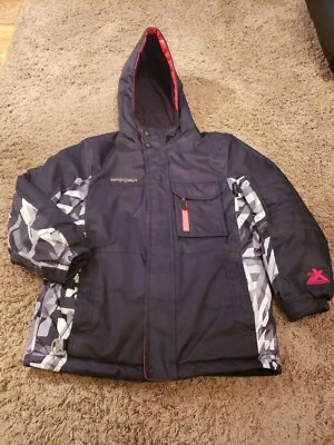 Boys Zero Xposur Winter Jacket Water Resistant Lots of Pockets Small 8 Nice  - Image 1 of 4