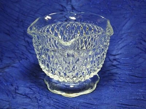 Indiana Glas klar Diamond Point gewellter gekräuselter Rand - Bild 1 von 4