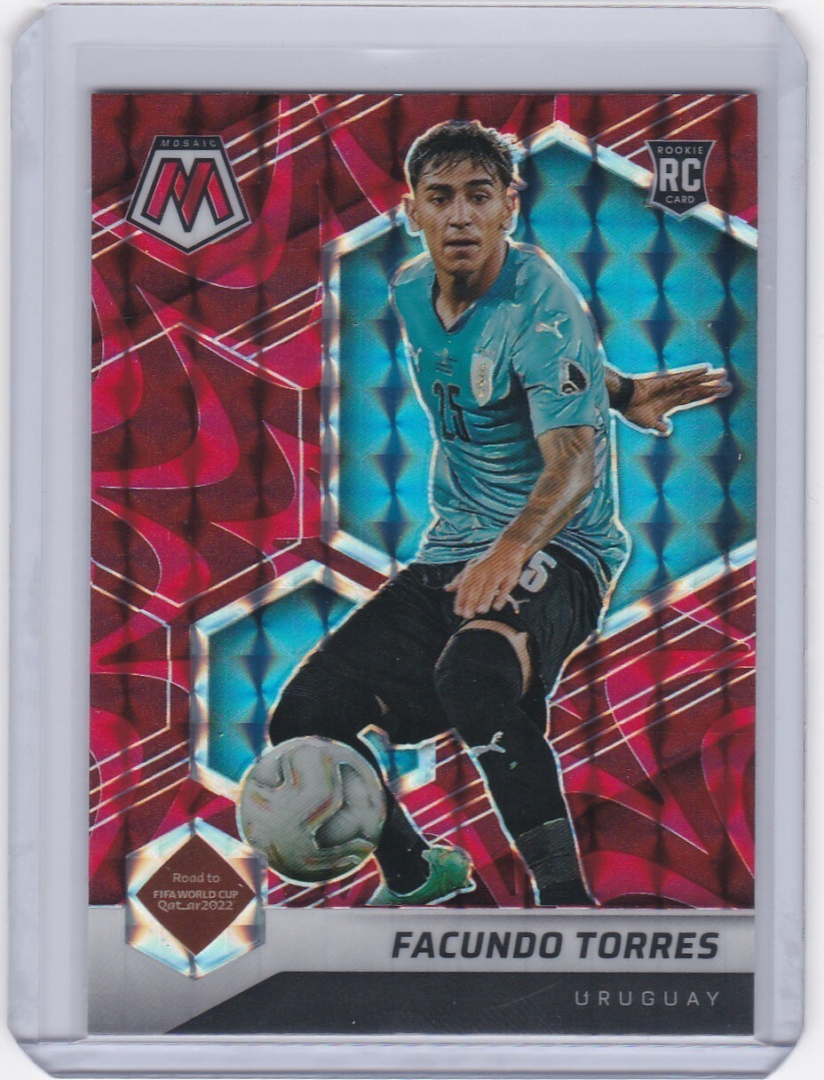 Facundo Torres 2021-22 Mosaic FIFA World Cup Red Prizm Rookie RC #118 Uruguay