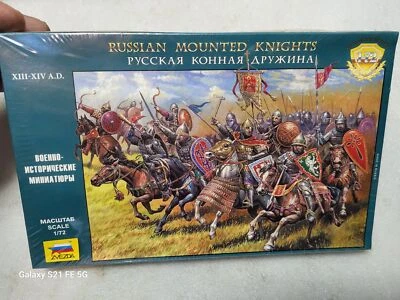 Caballeros Montados Rusos Zvezda XIII-XIV d.C. Figuras de soldado 1/72 #8039 Foto 1 de 3