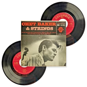 CHET BAKER: And Strings 2 x 7" EP 45s 1954 Trumpet Columbia Cool Jazz B-398 - Picture 1 of 24
