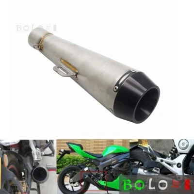 38mm-51mm Motorcycle GP Exhaust Muffler Pipe Silencer Slip On Dirt Bike ATV — 第 1/4 张图片