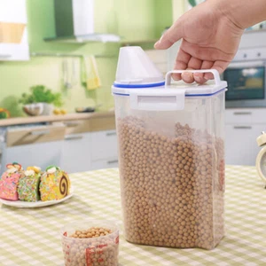 Rice Cereal Container Dispenser 1 pc Rice Storage Container with Measuring Cup - Picture 1 of 7