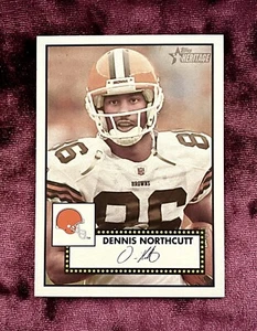 Camiseta Dennis Northcutt Topps Heritage Negra COMO NUEVA Facsímil Auto Browns Arizona - Imagen 1 de 4