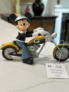 Mickey Mouse Green Bay Packers The Hamilton Collection. Motorcycle. - Picture 1 of 7