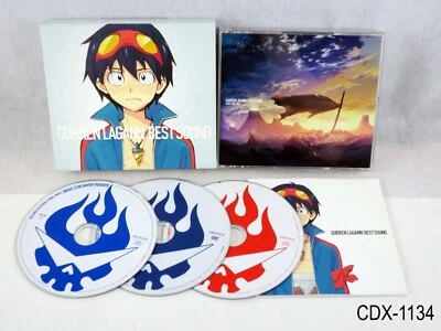 Tengen Toppa Gurren Lagann Best Sound 2 CD + DVD 3 disc set OST Japan US Seller Foto 1 de 4