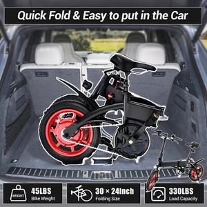 350W Commuter Ebike All Terrain Folding 36V Electric Bike Bicycle for Adults - Picture 1 of 8