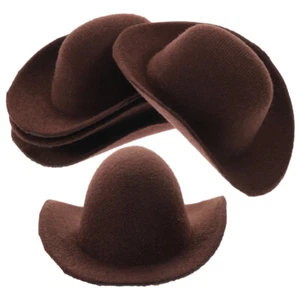 6 Piezas Mini Sombrero de Vaquero Accesorios Muñecas Disfraz Pequeño Fiesta Artesanal Sombreros Pequeños - Imagen 1 de 12