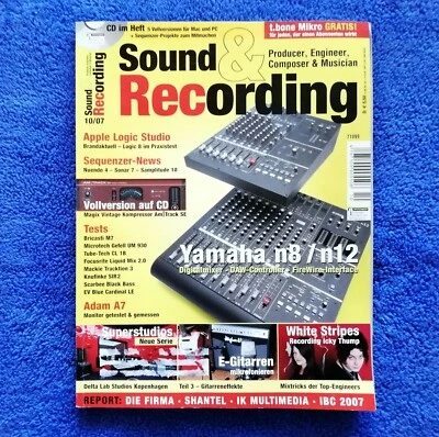Sound & Recording 10-2007 mit CD, White Stripes, Apple Logic Studio, Adam A7 - Bild 1 von 4