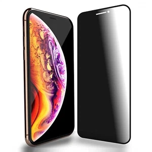 10D Anti Spy Privacy Tempered Glass Screen Protector For iPhone XS Max - Picture 1 of 8