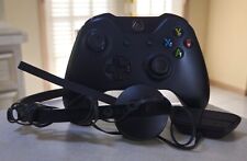 Microsoft Xbox One Controller + OEM Mic / Headset - Black - Model 1537 - Tested