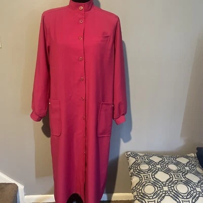 Chaqueta de Vestido Larga Henry Lee Rosa Hecha en Unión Vintage Talla 14 Foto 1 de 4