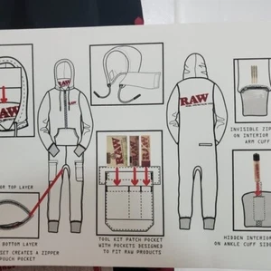 RAW Space Suit - Medium Size (Red on Black) - Picture 1 of 5