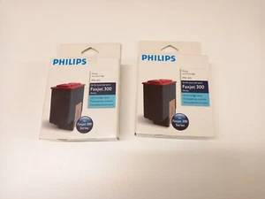 2 Black Ink Cartridges Phlips Faxjet 300 Series PFA431 Black Ink - Picture 1 of 3