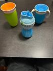 Munchkin Miracle 360 Sippy Cup 10 oz 7 oz w/ Handles & Brand New Bottle Flip Top