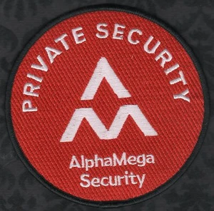 👀👌 AlphaMega Security Private Security Officer Patch - Bild 1 von 2