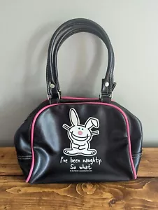 Jim Benton - HAPPY BUNNY Bag “I've been naughty. So what." Purse vtg 2000s y2k - Picture 1 of 9