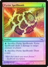 Pyrite Spellbomb FOIL Mirrodin HEAVILY PLD Artifact Common MAGIC CARD ABUGames