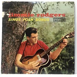 Jimmie Rodgers - Sings Folk Songs 1958 12" LP Album vinyl record VG++ Country - Picture 1 of 6
