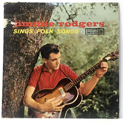 Jimmie Rodgers - Sings Folk Songs 1958 12" LP Album vinyl record VG++ Country - Image 1 of 4
