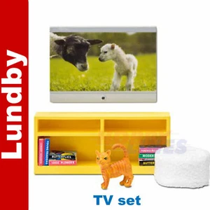 LUNDBY TV SET Doll's House 1:18th scale LUNDBY Sweden 60-2091-00 - Picture 1 of 2
