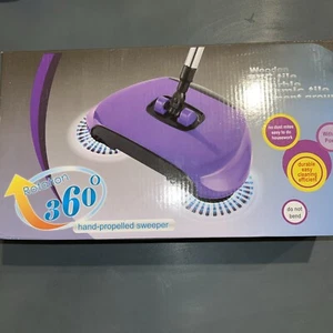 SPIN HAND PUSH SWEEPER HANDHELD BROOM HOUSEHOLD FLOOR DUST CLEAN MOP NO ELECTRIC - Picture 1 of 2