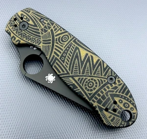 Spyderco Para 3 C223GPBK Mindcircus G10 Scales - 2.95' S45v Blade Paramilitary - Picture 1 of 7