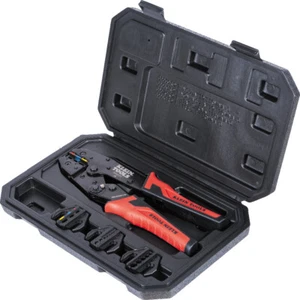 Klein Tools 3000CRKIT Ratcheting Crimper Set, 10-22 AWG Terminals - Picture 1 of 6
