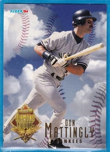 1994 Fleer Diamond Tribute - Don Mattingly #6 of 10 - New York Yankees - Picture 1 of 2