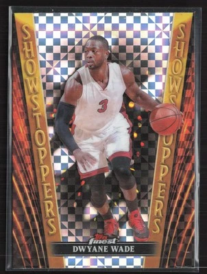 2023-24 Finest #SS-11 Dwyane Wade Showstoppers Checkerboard Refractors - Image 1 of 2