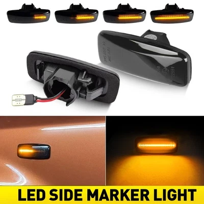 Dynamic Amber 2/4PCS LED Side Indicator Lights For Infiniti FX35 FX45 2006-2008 - image 1 of 4