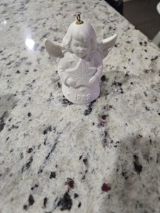 Vintage Goebel Weihnachten Engel Glocke Ornament - weiß - Bild 1 von 2