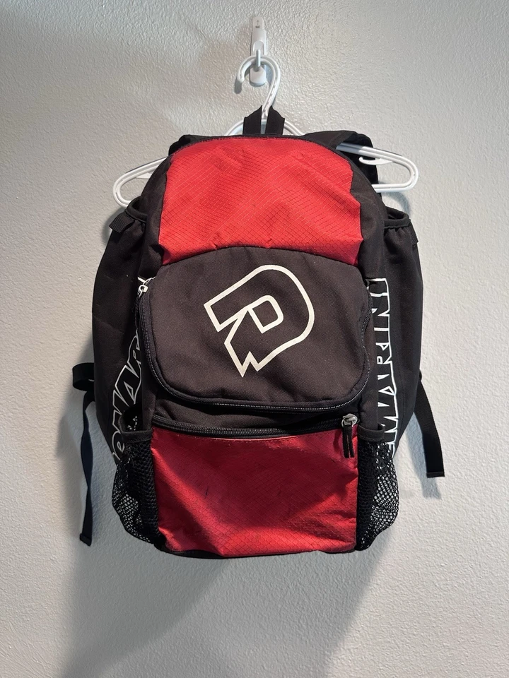 DeMarini Rojo y Negro Béisbol Softbol Equipo Bolsa Mochila 17"  Foto 1 de 4