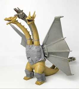 Vintage 1991 Mecha King Ghidorah Figure Hard Vinyl 12" Godzilla Bandai Japan - Picture 1 of 5