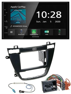 Kenwood Bluetooth MP3 DAB USB 2DIN Autoradio für Opel Insignia 08-13 schwarz - Bild 1 von 4