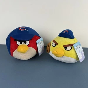 2er Set Chicago Cubs Angry Birds Plüsch Baseball MLB Rovio Original - Bild 1 von 15