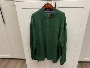 Vineyard Vines 1/4 Zip Langarm Baumwolle Kaschmir Pullover Herren XL Grün - Bild 1 von 10