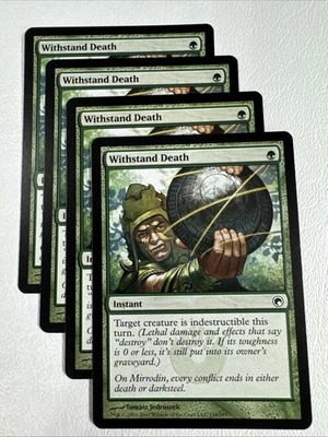 [X4 Playset] Withstand Death - NM/MINT Regular #34 Scars of Mirrodin MTG Magic - Image 1 of 2