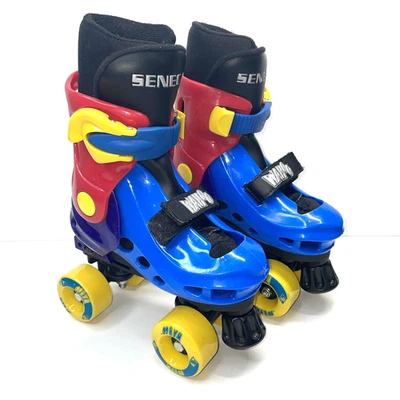 Vintage Roller Skates Kids Size 10-12 Seneca Sports Adjustable 3 Sizes Wahoo 90s - Image 1 of 4