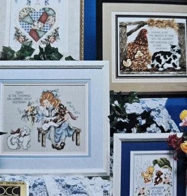 Country Inspirations Cross Stitch Pattern Stoney Creek Red Hen Bluejay Lily - Image 1 of 2