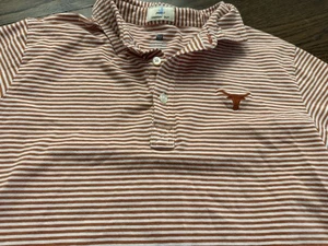 JOHNNIE-O BOYS' COLLEGIATE TEXAS LONGHORN PREP-FORMANCE JERSEY POLO Size 12 - Picture 1 of 4