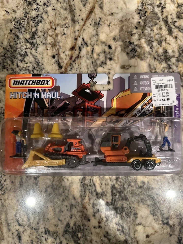 Matchbox Hitch & Haul ‘61 Ford Ranchero w/Travel Trailer Camper caravan