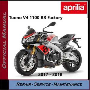Aprilia Tuono V4 1100 RR Factory 2017-2018 Werkstatt Reparatur Service Handbuch USB - Bild 1 von 1