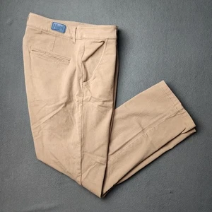Mugsy Jeans Belmonts Pants Mens 33x28 Khaki Chino Stretch Slim Fit Casual - Picture 1 of 12