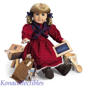 Conjunto de vestido y chal escolar American Girl Kirsten ¡Nuevo! En bolsa #KSO ¡Antiguo! - Imagen 1 de 2