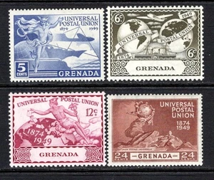 (308) Grenada 1949 UPU Satz SG168-171 M / postfrisch - Bild 1 von 2