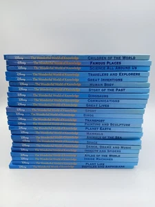 Disney The Wonderful World of Knowledge Book Set 24 Volumes Educational Set - Picture 1 of 13