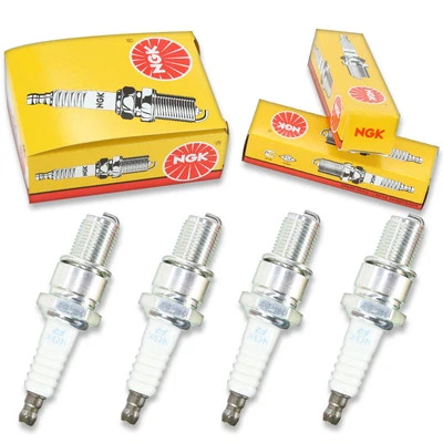 Velas de ignição padrão 4 peças 95-02 Polaris Scrambler 400 4x4 NGK 400cc 24ci kj - Imagem 1 de 4